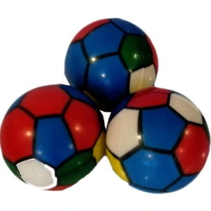 Yumuşak Elastik Kedi Köpek Egzersiz Topu 5,7 cm Renkli Futbol Topu