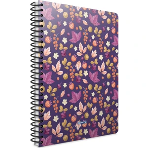 3902 Things Spiralli Sert Kapak Defter 100 Yaprak A4 Kareli 19 x 26 cm Mor