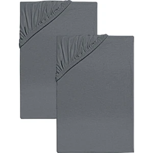 2'li 120X200 cm Düz Pamuklu Tek Kişilik Lastikli  Fitted Penye Çarşaf