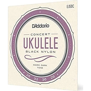 EJ53C Ukulele Teli Set Black Nylon