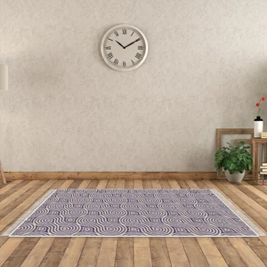 Alanur Home Alanur Trend Kaymaz Dod Tabanlı Saçaklı Dijital Halı Bej