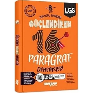 Ankara Yayıncılık 8.Sınıf  Paragraf Güçlendiren 16 Deneme