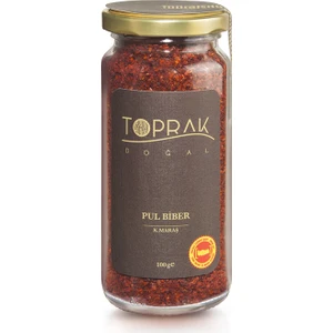 Toprak Doğal İpek Pul Biber 100 G Maraş - ipek Pul Biber - Maraş İpek Pul Biber - Katkısız Pul Biber