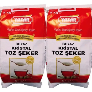 Kağıt Ambalaj (Kraft) Kristal Toz Şeker 5 kg x 2'li