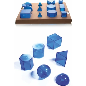 Geometrik Şekiller Takımı 12 Prç 5 cm Büyüklük
