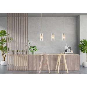 AVONNI AV-4046-1K Krom Kaplama Modern Avize E14 Metal Cam 11cm