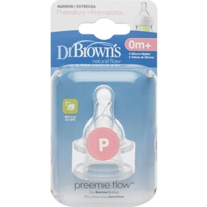 Dr. Brown's 2'li Prematüre Silikon Dar Ağız Biberon Emziği