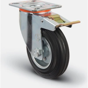 EM01 Spr150F Döner Tablalı Frenli Teker 150 mm 130 kg