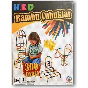 Hobi Eğitim Dünyası Bambu Çubukları - 300 Parça