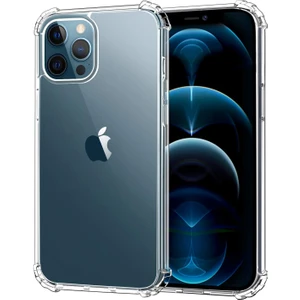 Apple iPhone 12 Pro Max Ultra İnce Antishock Şeffaf Silikon Kılıf