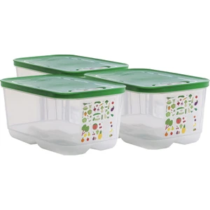 Sera Buzdolabı Saklama Kabı 3 x 4.4 lt