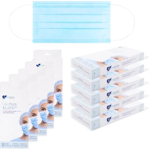 Melantis Medikal 3 Katlı Telli Cerrahi Maske 10LU x 10 Kutu Mavi Mavi