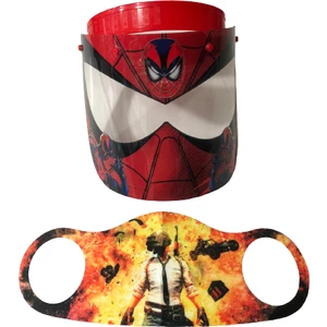Gürbey Pazarlama Spiderman Siperlik + Pubg Maske
