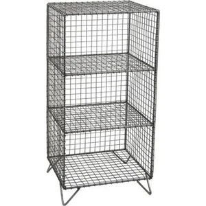 Go Dekor Metal Telli 3 Gözlü Kafes (Grid) Raf