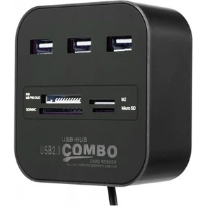 C-847 Kart Okuyucu ve 3 USB 2.0 Çoklayıcı