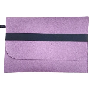 Handmade Macbook Air Kılıf Çanta 13.3'' Için  Üzerine Siyah Bantlı Eflatun