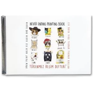 Akademi Çocuk Tükenmez Not Defteri-4 RESSAM KEDİLER-13x16cm