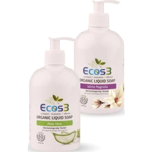 Organik Sıvı Sabun Aloevera + Beyaz Manolya 500 ml x 2