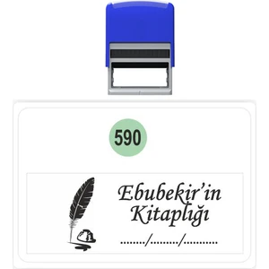 Baskı Life  Kaşe  Kitap Mührü Kitap Damgası Kişiye Özel Kaşe 590