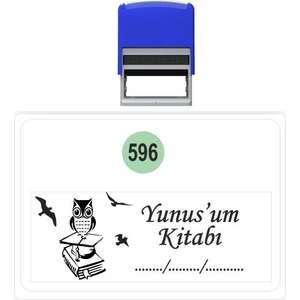 Baskı Life  Kaşe  Kitap Mührü Kitap Damgası Kişiye Özel Kaşe 596