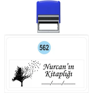 Baskı Life  Kaşe  Kitap Mührü Kitap Damgası Kişiye Özel Kaşe 562