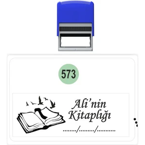 Baskı Life  Kaşe  Kitap Mührü Kitap Damgası Kişiye Özel Kaşe 573