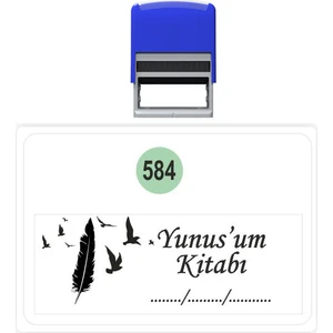 Baskı Life  Kaşe  Kitap Mührü Kitap Damgası Kişiye Özel Kaşe 584