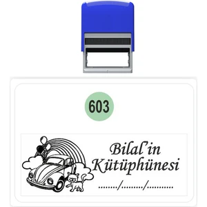 Baskı Life  Kaşe  Kitap Mührü Kitap Damgası Kişiye Özel Kaşe 603
