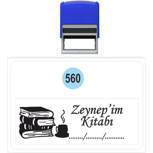 Baskı Life  Kaşe  Kitap Mührü Kitap Damgası Kişiye Özel Kaşe 560