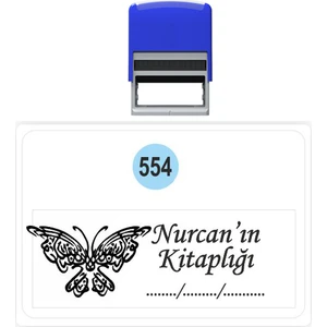 Baskı Life  Kaşe  Kitap Mührü Kitap Damgası Kişiye Özel Kaşe 554