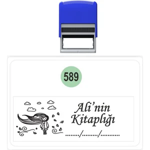 Baskı Life  Kaşe  Kitap Mührü Kitap Damgası Kişiye Özel Kaşe 589