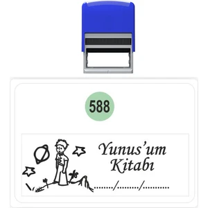 Baskı Life Küçük Prens  Kitap Mührü Kitap Damgası Kişiye Özel Kaşe 588