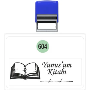 Baskı Life  Kaşe  Kitap Mührü Kitap Damgası Kişiye Özel Kaşe 604