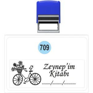 Baskı Life  Kaşe  Kitap Mührü Kitap Damgası Kişiye Özel Kaşe 709