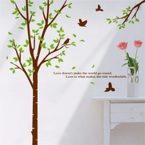 Kt Decoration Ağaç ve Kuşlar Pvc Duvar Sticker