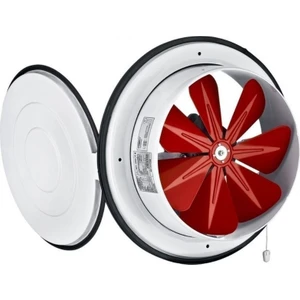 30 cm BK 300 1350 D/D 220 230 Volt Monofaze Aksiyel Kapaklı Baca Pencere Aspiratörü Fanı