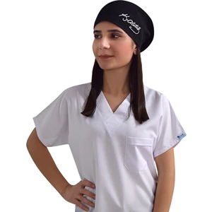 Nur Ortopedi Atatürk Imzalı Siyah Cerrahi Doktor Hemşire Hastane Bonesi