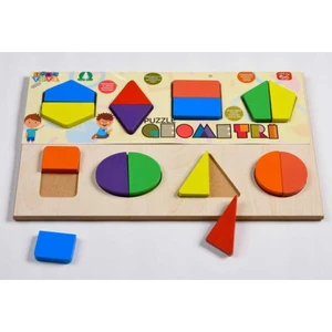 Türk Toys Türk Toys ahşap Geometri Eğitici Bultak Puzzle Çocuk Oyuncağı 