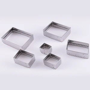 Dikdörtgen Dişli Metal Volovan Set 6 Parça
