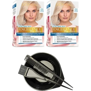 L'Oréal Paris Loreal Excellence Saç Boyası 03 x2+Saç Boyama Seti