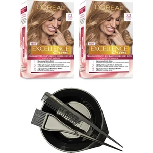 L'Oréal Paris Loreal Excellence Saç Boyası 7.3 x2+Saç Boyama Seti
