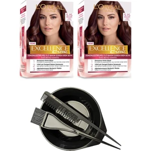 L'Oréal Paris Loreal Excellence Saç Boyası 5.15 x2+Saç Boyama Seti