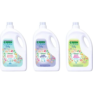 U Green Clean Baby Bitkisel Çamaşır Deterjanı 2750 ml Lleke Çıkarıcı Emzik Biberon Temizleyici 2750 ml 3'lü Set