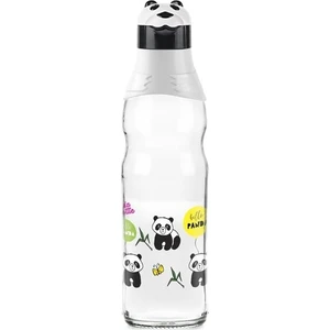 Şeffaf Cam Şişe Panda 1000 ml