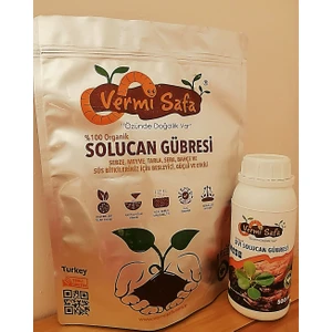 Organik Solucan Gübresi 2kg KATI+500 ml Sıvı