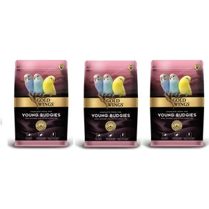 Gold Wings Premium Yavru Muhabbet Kuşu Yemi 1 kg (3 Adet)