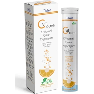 Cvitcare Portakal Aromalı C Vİtamini (1000mg)+ Çinko+Magnezyum Efervesan Tablet