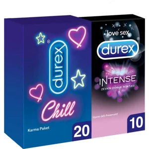 Chill Karma Paket Prezervatif 20’li + Durex Intense Prezervatif, 10'lu