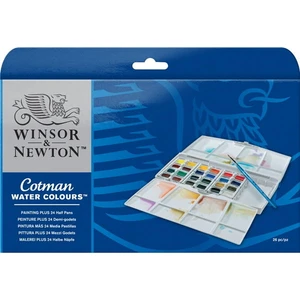 Winsor & Newton Cotman Tablet Sulu Boya Seti 24 Renk