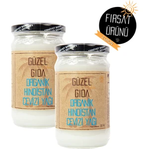 Güzel Ada Gıda Organik Hindistan Cevizi Yağı 2x300 Ml (Soğuk Sıkım)